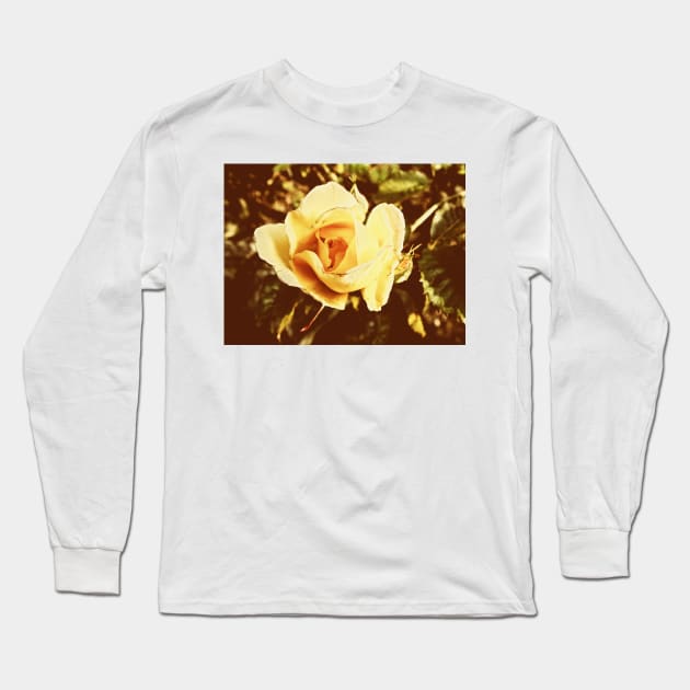 Faded Rose Long Sleeve T-Shirt by newbeltane